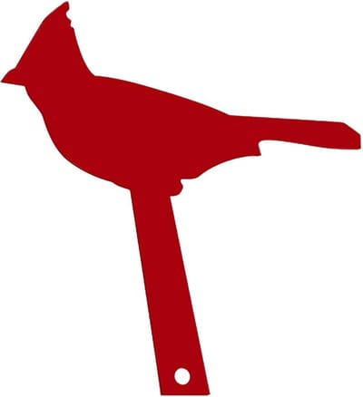 Brievenbusvlag - Vogel Decoratie - Post Ontvangen - Unieke Kolibrie Vorm - 28 x 25 cm - Rood