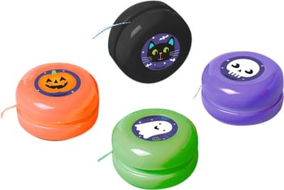 Amscan Jojo's Spooky 4 Cm Groen/paars/zwart/oranje 4 Stuks
