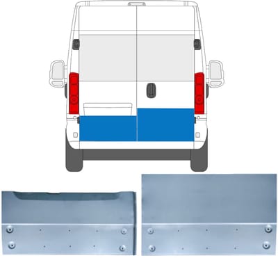 Reparatie plaatwerk achterste deuren voor Opel Movano 2021-2026 / Links + Rechts