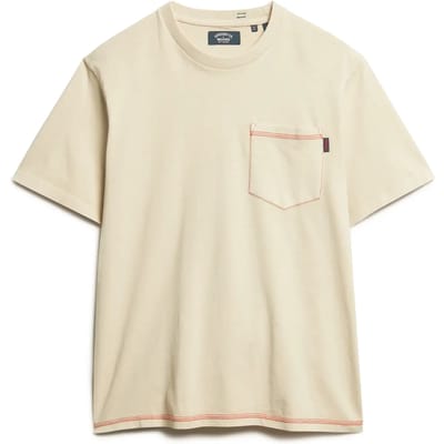 T-shirt Korte Mouw Superdry T-shirt Contrast Stitch Pocket