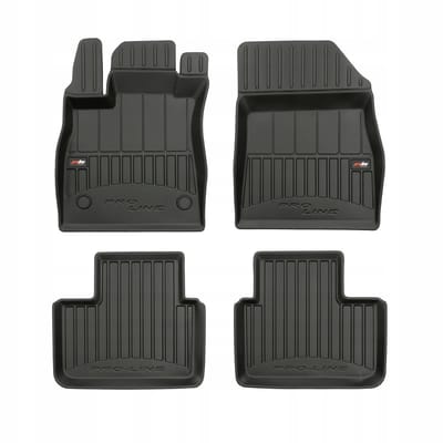 FROGUM PROLINE 3D Set - Rubberen Automatten + Kofferbakmat - Geschikt voor RENAULT Talisman Grandtour/Kombi (2015-2022) - Zwart