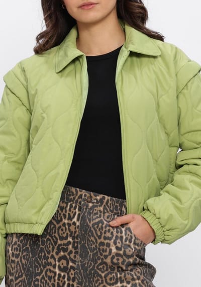 Ydence Jacket Ramona Jassen Dames - Zomerjas - Groen - Maat XS