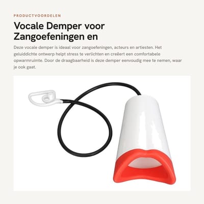Dailygoods- Vocale Demper Geluidsdicht - Akoestische Panelen - Geluidsisolatie - Draagbare Opwarmruimte - Stressverlichting - Ideaal voor Artiesten