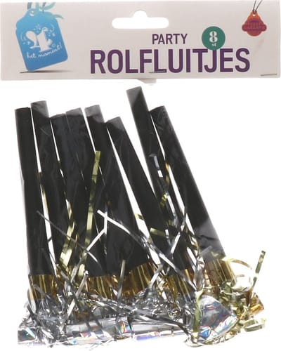 Rolfluitjes party 8 stuks