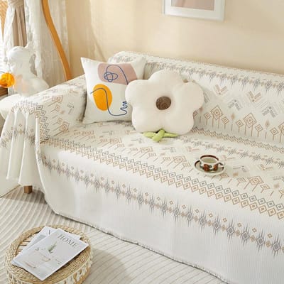 Universeel Alles-inclusief Sofakussen Vier Seizoenen Universeel Antislip Boheemse Stijl Kussen Woonkamer Sofa Hoes Hoesdoek 130*180cm