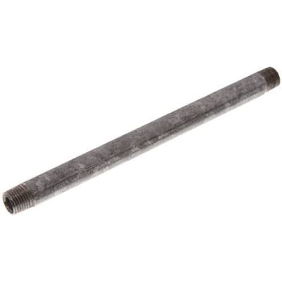 R 1/4'' Verzinkt Stalen Dubbele Pijpnippel 50 Bar DIN 2982 - 180mm [2 Stuks]