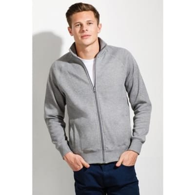 SOL'S Men´s Zipped Jacket Sundae L472 - Deep Grey Melange - XXL