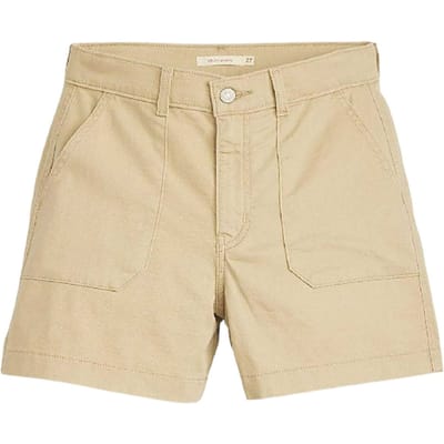 Levis Dames-shorts met hoge taille en praktische zakken (Safari)