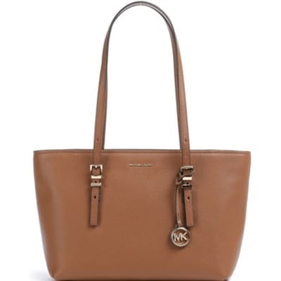 Michael Kors Medium Shopper Dames - Schoudertas - Leer - Quinn - Cognac