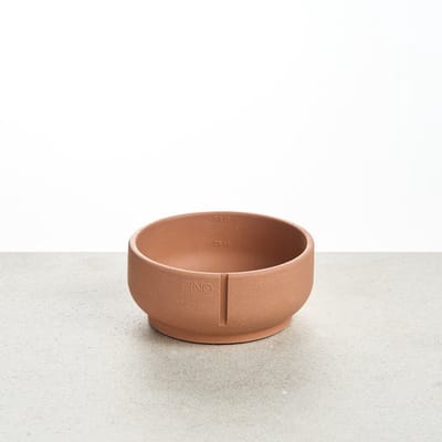PINO Sandstone Hondenvoerbak Classic Feeder (hondenkom) - Terracotta (Salmon Terra) - Small ⌀14cm - 500ml