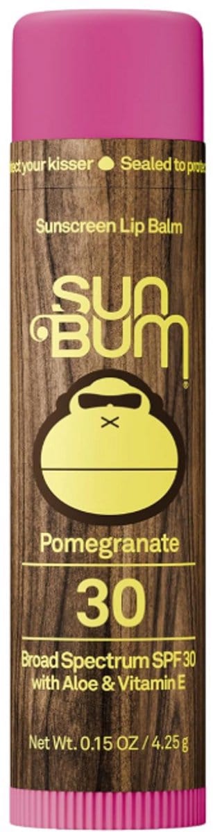 Sun Bum SPF 30 Lippenbalsem Granaatappel – Vegan Lip Balm met Aloe Vera & Vitamine E
