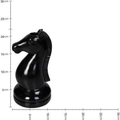 Kandelaar Schaakstuk Het Paard – H22 cm – Polyresin – Kersten