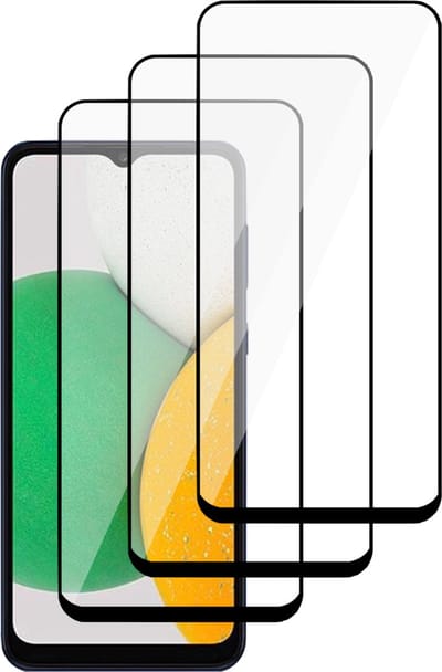 Screenprotector geschikt voor Samsung Galaxy A03 Core - Gehard Glas Beschermglas Tempered Glass Volledig Dekkende Screen Protector - 3 Stuks
