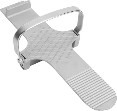 Gipsplaat Lifter - Paneel Lifter Plank - Platen Verplaatsen - Anti-slip Voetpedaal - 30 x 12.5 x 3 cm - Silver