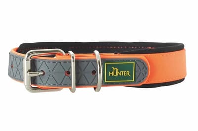 Hunter halsband voor hond  convenience comfort neon oranje 52-60 cmx25 mm
