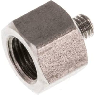 G 1/8'' x M5 F/M RVS Verloopring 40 Bar