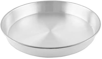 Aluminium ovenschaal 42 cm rond – herbruikbaar en hittebestendig – dienblad voor oven