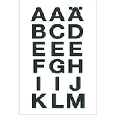 Huismerk Herma 4135 Etiket met letters A-Z 20mm Transparant