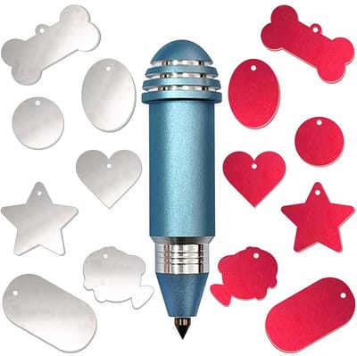 Graveeraccessoire met 2 Kleuren en 7 Blanco Etiketten - Compatibel met Snijmachines
