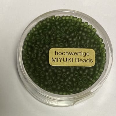 9660-624 Jap. Miyukirocailles - 2,2mm - transp.mat turmalin - 12 gram