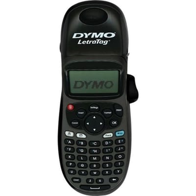 DYMO LetraTag LT-100H Labelprinter | Labelmaker met ABC-toetsenbord voor thuis en op kantoor | Zwart