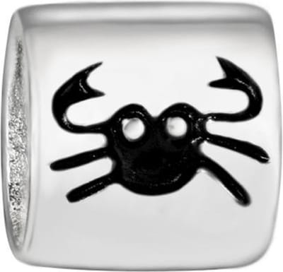 Quiges - 925 - Zilveren - Bedels -Sterling zilver - Beads - Horoscoop Kreeft Kraal Charm - Geschikt – voor - alle bekende merken - Armband Z154