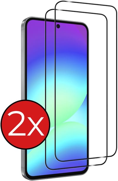 Screenprotector - 2 Stuks - Geschikt voor Samsung Galaxy A56 - Full Cover - Beschermglas - Gehard Glas - Tempered Glass - Screen Protector