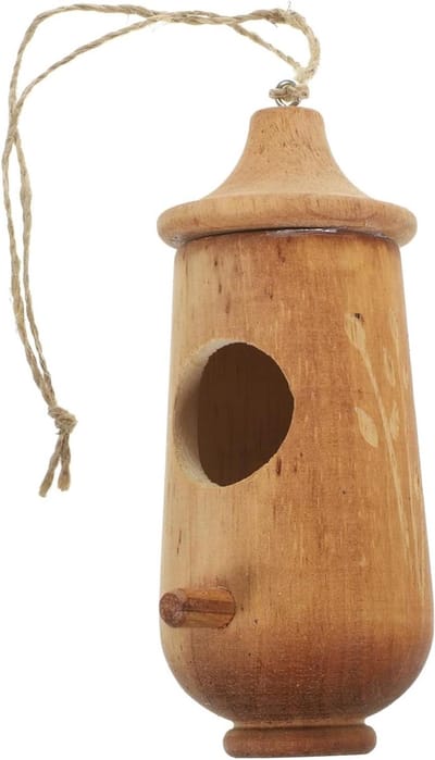 minkissy Houten Vogelvoeder Dwergpapegaai Voeder Hangende Papegaaienvoeder Voerbak Voor Vogels Vogelvoeder Voor Buiten Kolibrie Drinkbak Buiten Caique Feeder Werf Decor Vogelvoer Venster