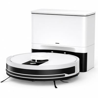 Jensaro Robotstofzuiger Met Dweilfunctie - LIDAR Laser Navigatie - 3000Pa Robotstofzuiger - Automatische Leegfunctie - Wit