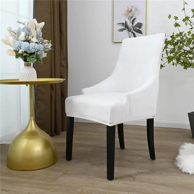 Noordse Schuine Stoelhoes Hoge Rug Leunstoelhoes Elastisch Comfortabel Accent Woonkamer Stoelhoezen Kantoor el Thuisfeest 1Pc