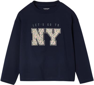 Vertbaudet T-shirt met lange mouwen en letters voor meisjes