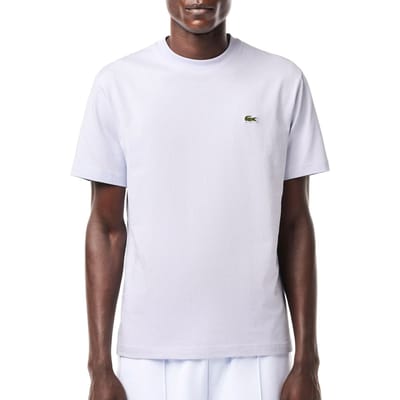 Lacoste T-Shirt Lichtblauw - Maat S - Heren - Casual T-shirts
