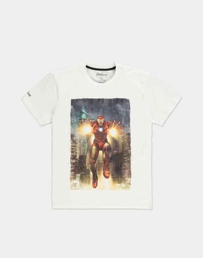 Marvel The Avengers Heren Tshirt -S- Iron Man Wit