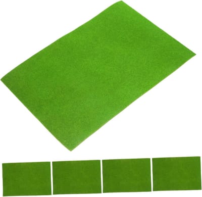 Kunstgras Turf Mat - Modelbouw Gras - Landschap Decoratie - Duurzaam Plastic Materiaal - 30 x 21 cm - Lichtgroen