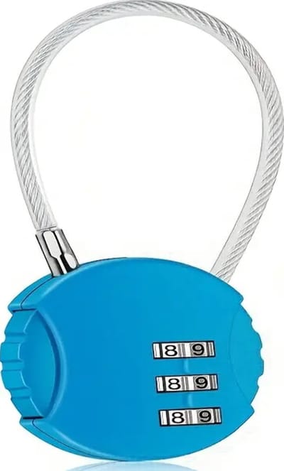 Kbstronics Kofferslot - 1x - Reisslot – Reis Cijferslot – Cijferhangslot - Hangslot - Hangslotje - Bagageslotjes – Slot voor Bagage - Blauw