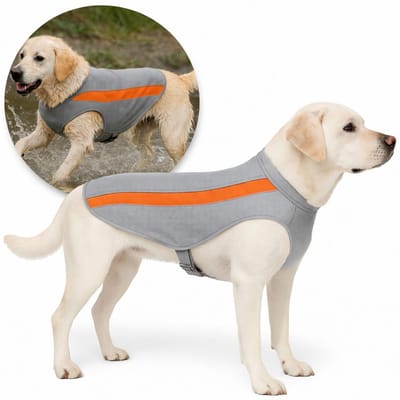 Verkoelend Ademend Hondentuig Ice Oranje voor grotere honden - 6XL