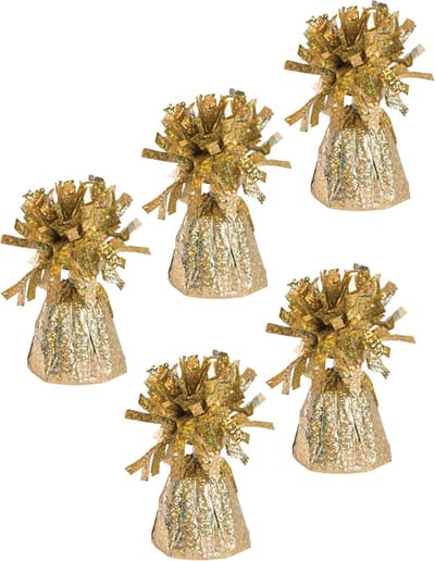 Haza Ballon gewichtjes - 10x - goud - 170 gram - gewichtjes voor helium ballontrosjes