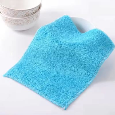 2x Vaatdoek - Reinigingsdoek - washanddoek - Schoonmaken - Handdoek - licht blauw