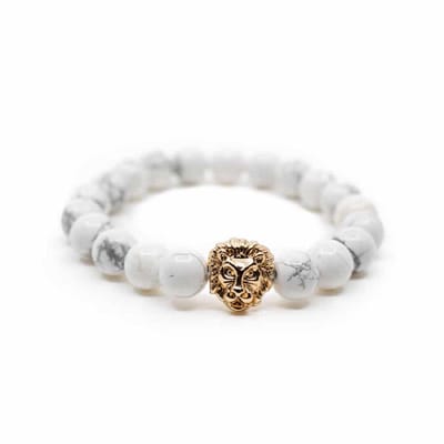 Edelsteen Armband Howliet met Leeuwtje