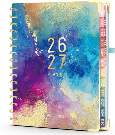 Academische Jaarplanner 17 Maanden Augustus 2024 - December 2025 Hardcover Agenda
