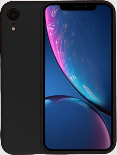 Smartphonica Telefoonhoesje Geschikt voor iPhone X/Xs siliconen hoesje - Backcover Siliconen Case - Zwart geschikt voor Apple iPhone X/10;Apple iPhone Xs