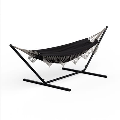 Blumfeldt outdoor hangstoel, campingaccessoires & tuin - grote 2-persoons hangmat met 210T nylon scherm, 100 kg draagkracht, aluminium karabijnhaken & draagtas