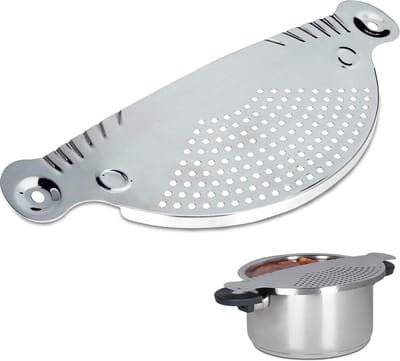Go Go Gadget - RVS Afgiethulp - Vaatwasmachinebestendig - 26cm - Met Handvatten