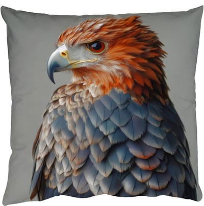 Sierkussens - Kussentjes Woonkamer - 50x50 cm - Vogel - Realistisch - Veren - Bruin