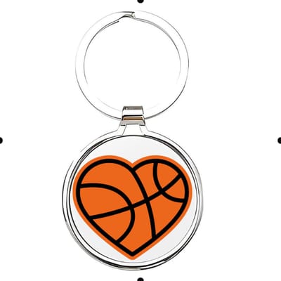Akyol - Basketbal Sleutelhanger - basketbal - liefhebber - Cadeau - Sport - 2,5 x 2,5 CM