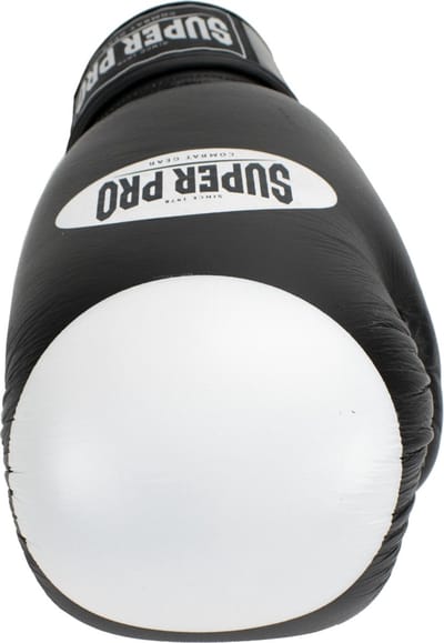 Super Pro Combat Gear Boxer Pro Bokshandschoenen Klittenband Zwart/Wit 18oz
