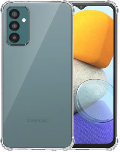 Smartphonica Telefoonhoesje Geschikt voor Samsung Galaxy M23 Transparant Schokbestendig - Shockproof TPU SIliconen Backcover Case met Stootrand Doorzichtig geschikt voor Samsung Galaxy M23