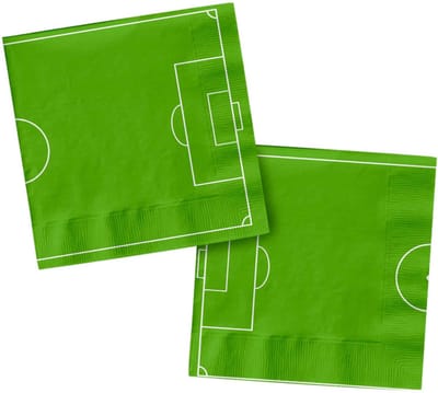 Folat - Papieren servetten - fantastic football - 33 x 33 - 20 stuks - WK voetbal 2026 - WK voetbal versiering - WK voetbal outfit - Nederland WK
