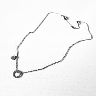 Ketting hart | Zilverkleurig | AG925