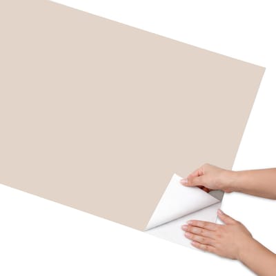 Coloray Meubel Wrap Folie - Beige Meubelfolie - 65x130 cm - Decoratiefolie Warm beige - Meubel Wrap Folie - Minimalist Meubelfolie - Plakfolie Meubels - Keuken decoratie - Achtergronden en patronen